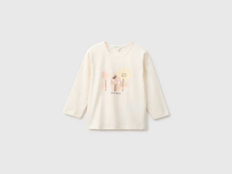 T-Shirt aus Bio-Baumwolle mit Print