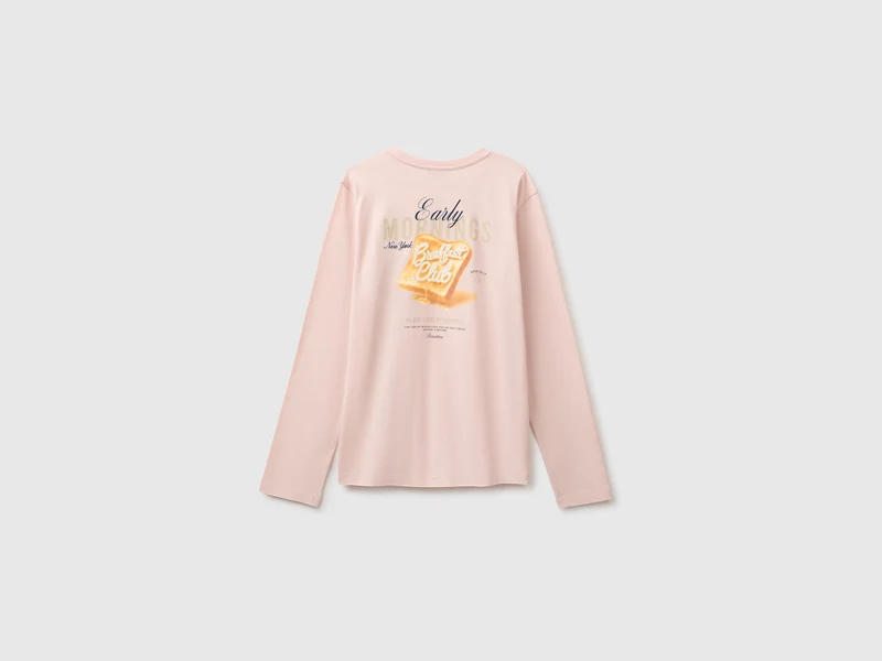Bio-Baumwoll-T-Shirt mit Stickerei