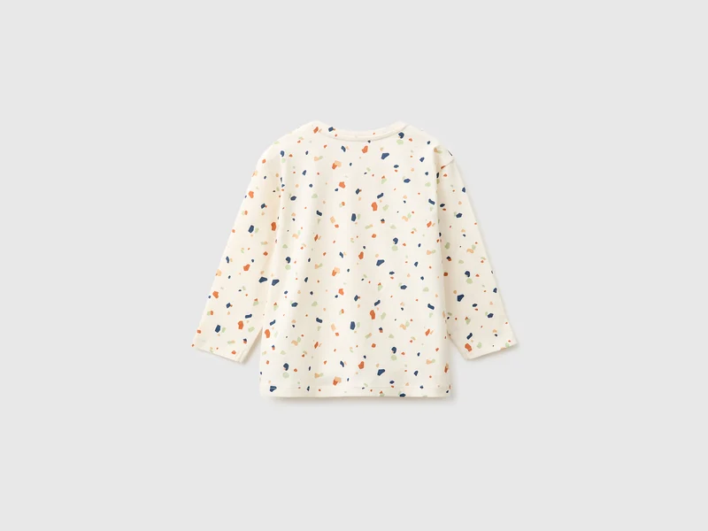 T-Shirt aus Bio-Baumwolle mit Allover-Muster