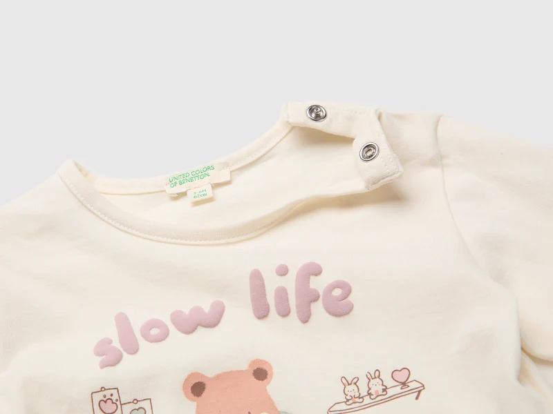 T-Shirt aus Bio-Baumwolle mit Print
