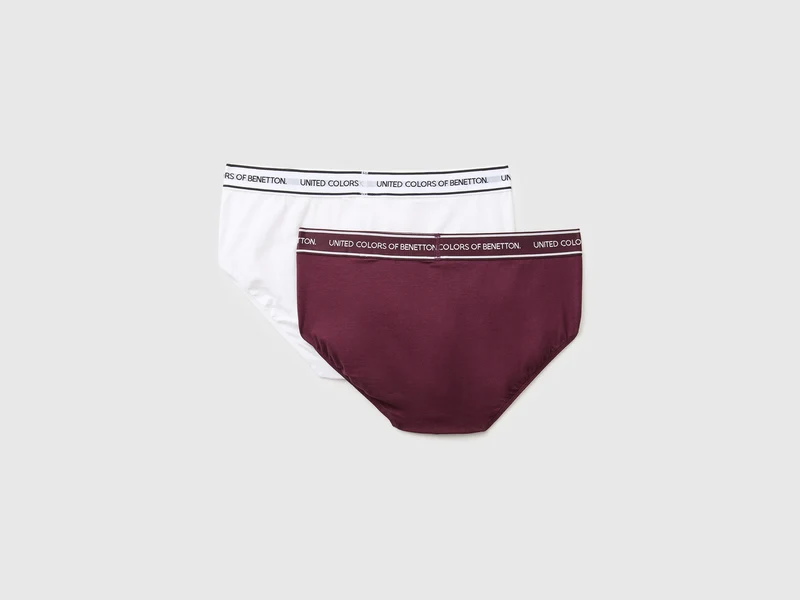 Set aus zwei Slips mit Logo-Gummizug