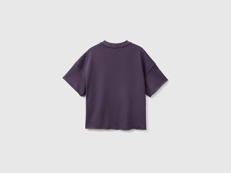 Kurzärmeliges Sweatshirt mit Aufdruck