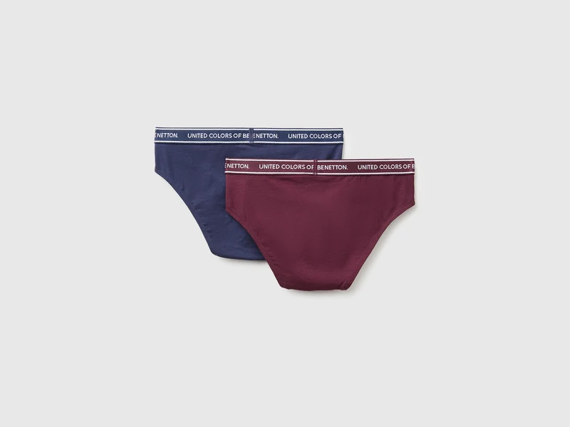 Set aus zwei Slips mit Logo-Gummizug