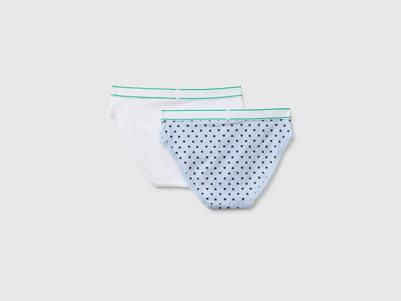 Zwei Slips mit Logo-Gummizug