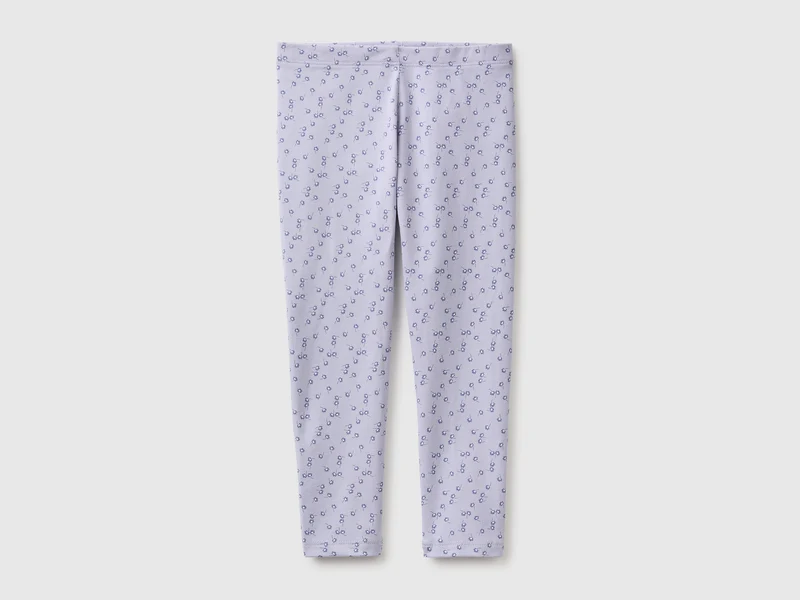 Gemusterte Leggings aus Stretch-Baumwolle