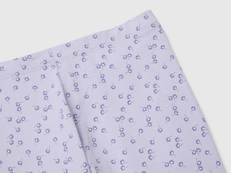 Gemusterte Leggings aus Stretch-Baumwolle
