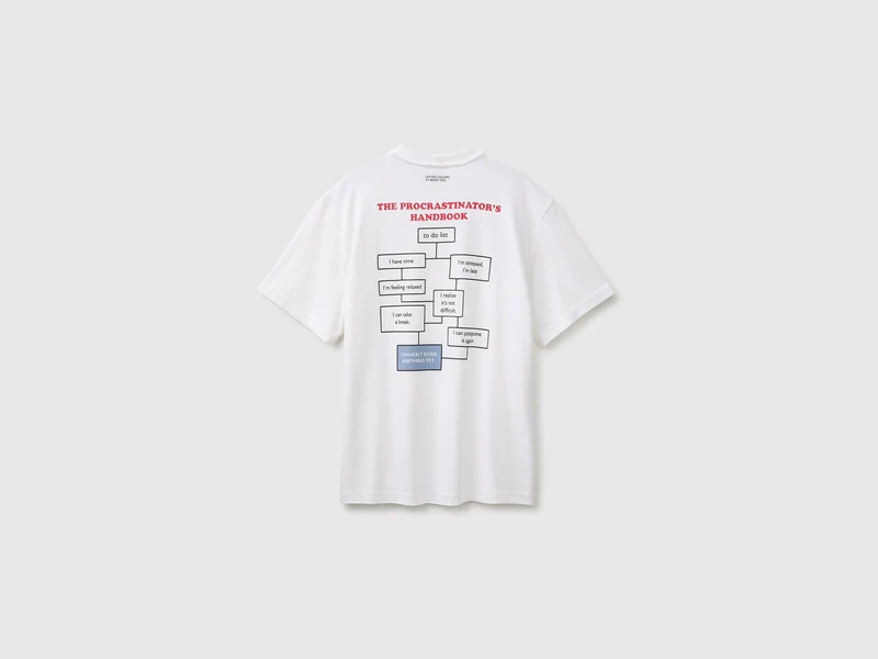 Lässiges T-Shirt mit Aufdruck