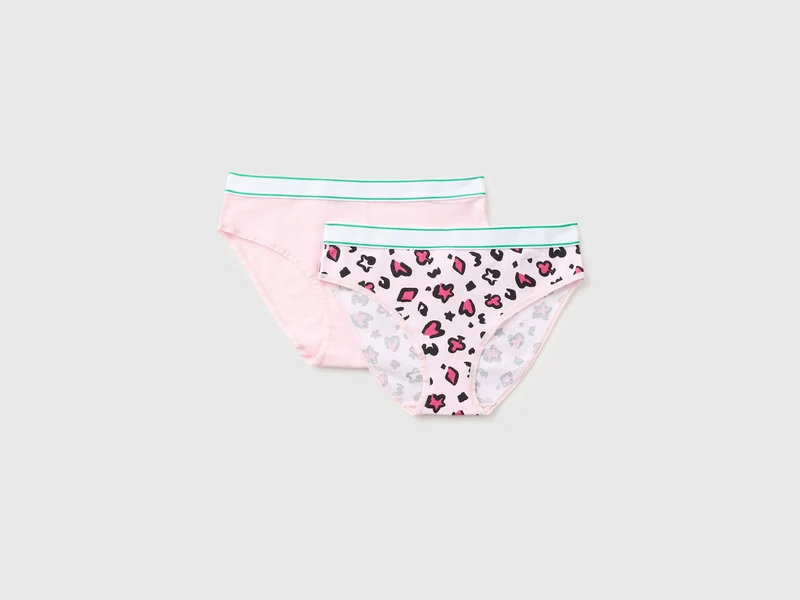 Zwei Slips mit Logo-Gummizug