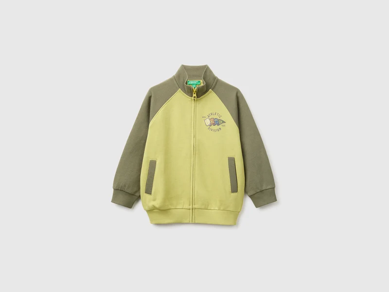 Sweatshirt mit Reißverschluss und Logo