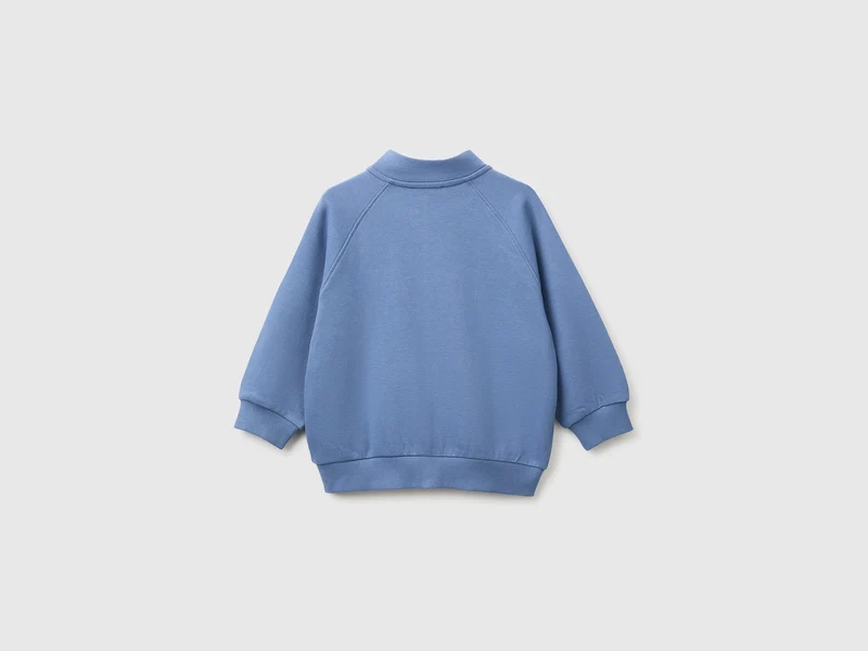Sweatshirt mit Reißverschluss und Logo