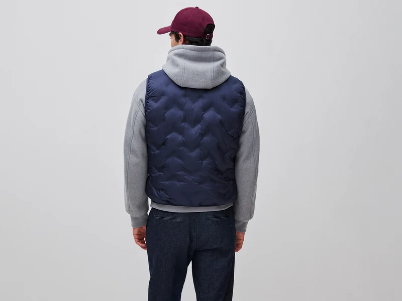 Wattierte, ärmellose Jacke