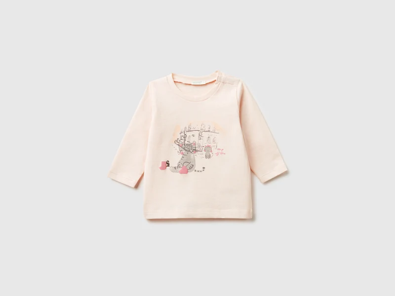 T-Shirt mit geprägtem Aufdruck