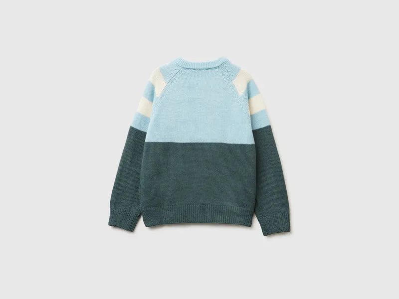 Pullover mit Farbblockdesign
