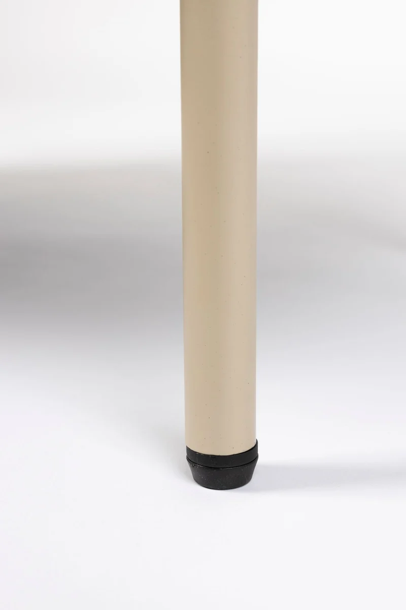 Weinschrank Amaya Low im Japandi-Stil mit Rattan-Tür, Beige, 90 cm
