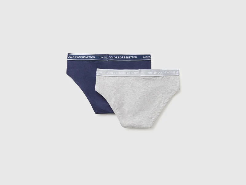 Set aus zwei Slips mit Logo-Gummizug