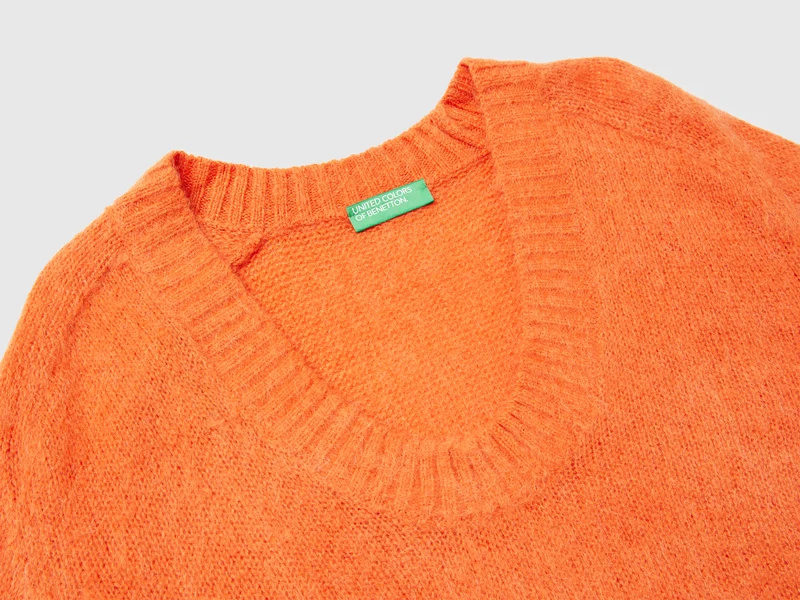 Warmer Pullover aus Mohairmischung