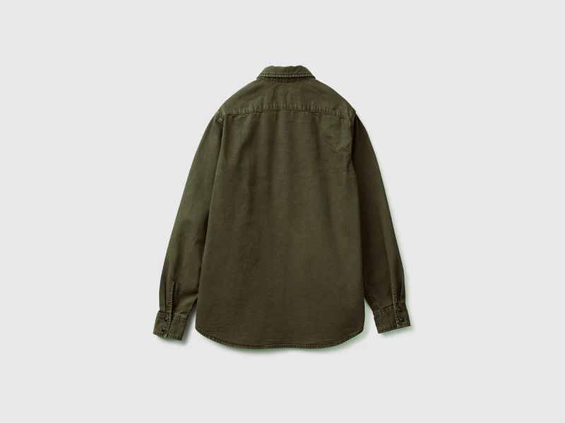 Slim Fit-Hemd aus 100 % Baumwolle