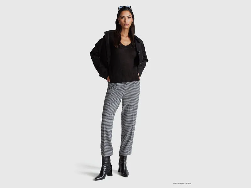 Warmer Pullover aus Mohairmischung