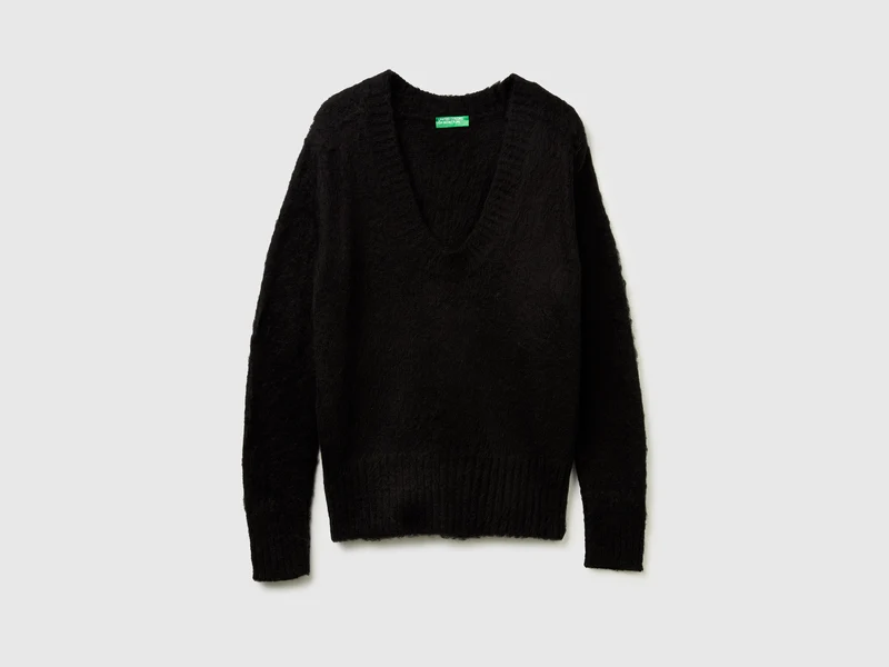 Warmer Pullover aus Mohairmischung