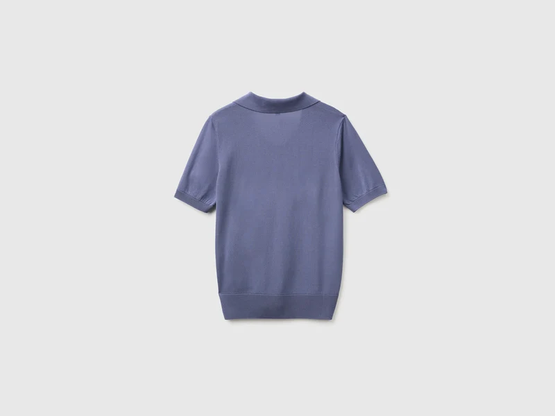 Kurzärmeliger Pullover aus Seidenmischung