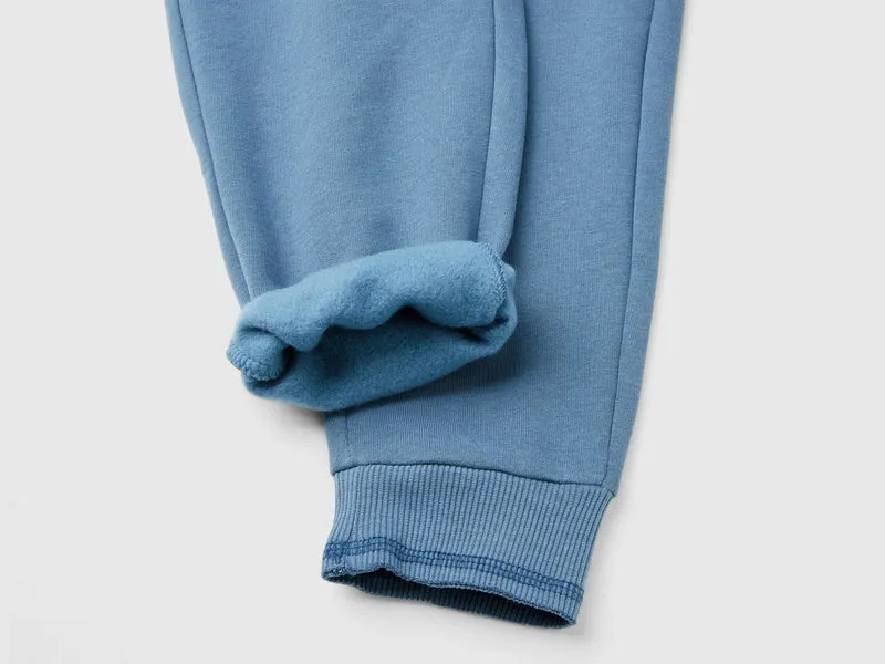 Warme Sweatstoffhose mit Print
