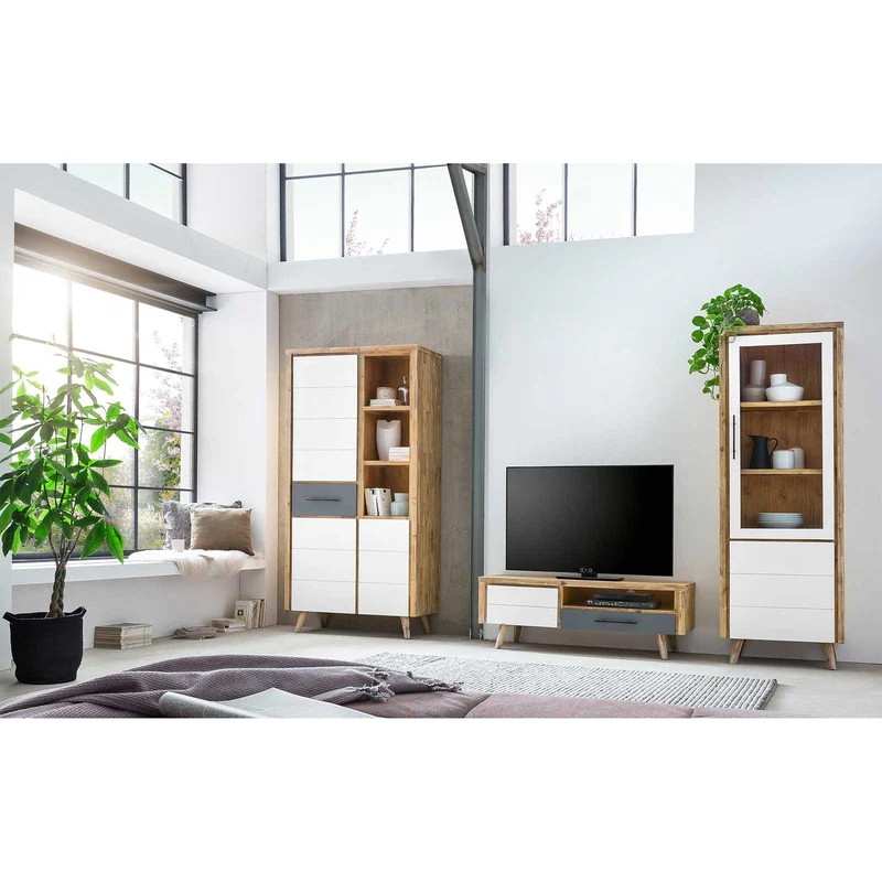 Regalschrank Akazie massiv Nordisch Style - Roda