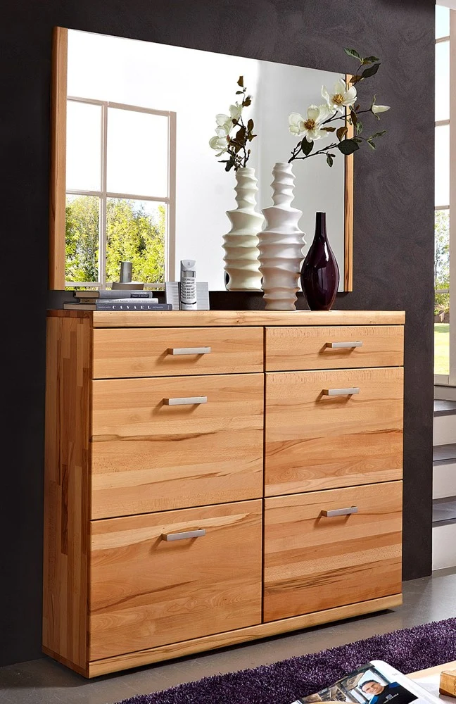 Schuhschrank Kernbuche massiv geölt Quick-Step