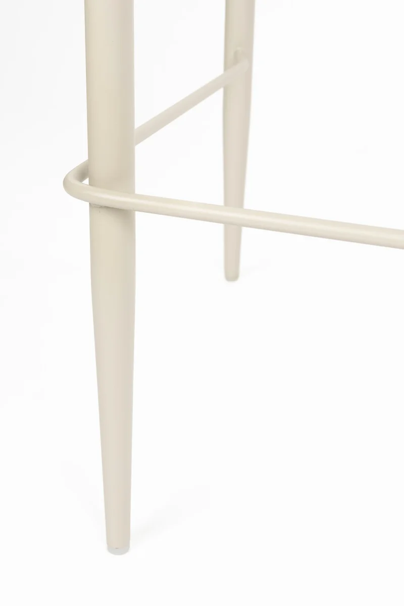 Barhocker Georgia 2er-Set, Soft Beige mit Metallgestell von Dutchbone