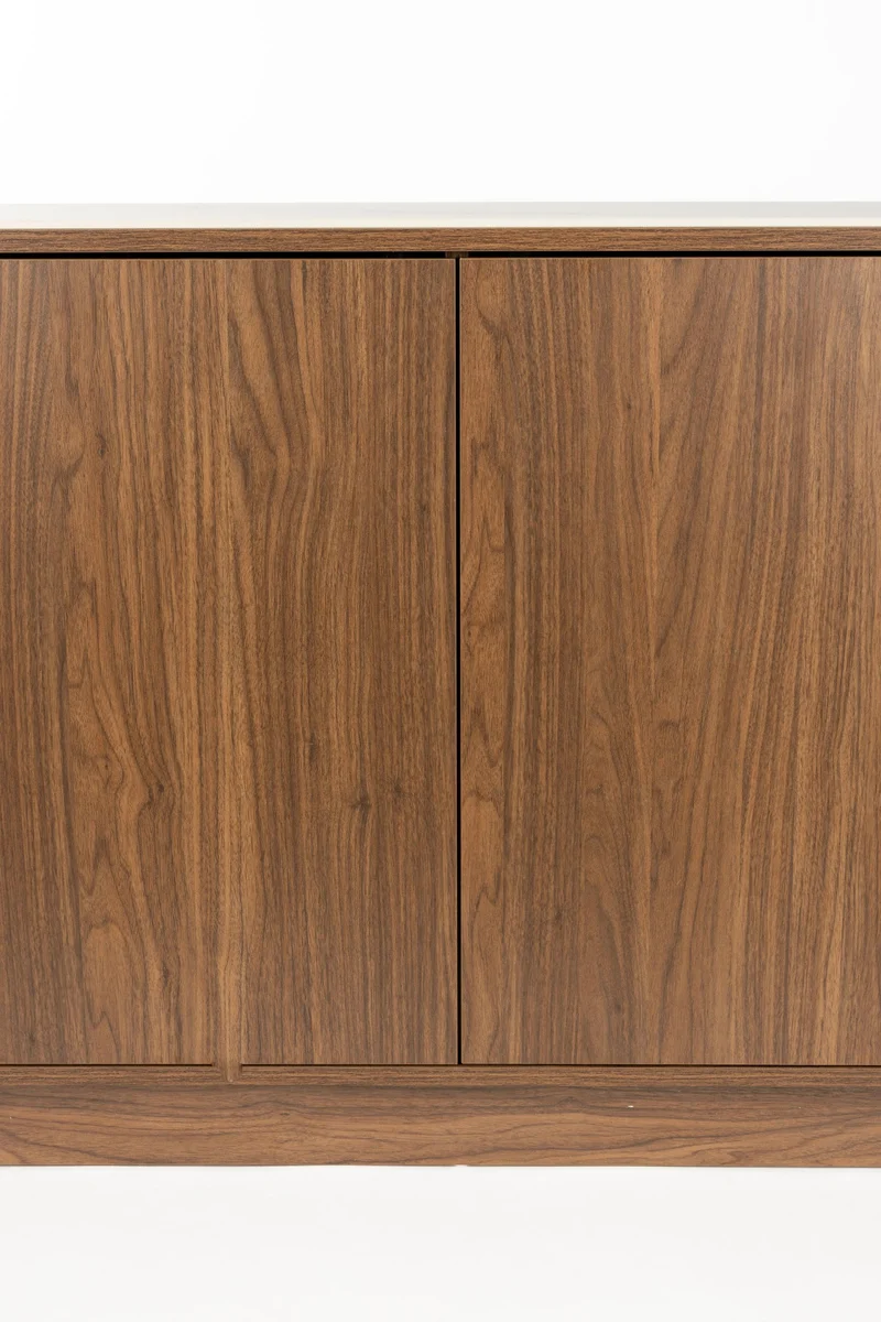 Sideboard Almira High in Walnuss-Optik mit Stauraum für Wohnzimmer