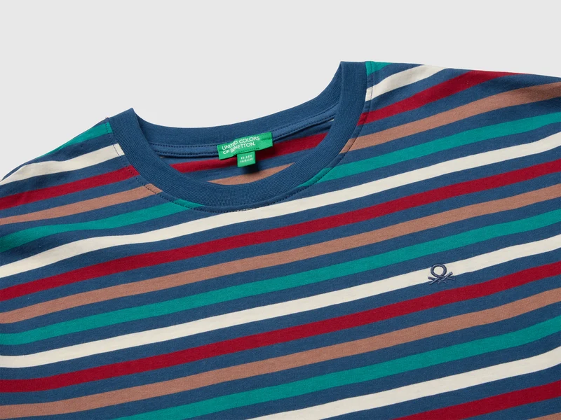Gestreiftes T-Shirt aus Bio-Baumwolle