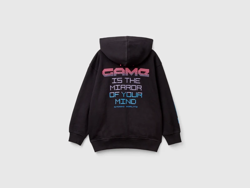 Gamer-Sweater mit Slogan-Print