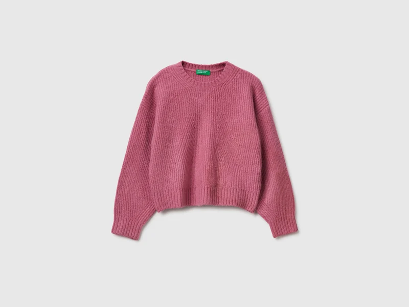 Pullover aus einer stretchigen Baumwollmischung