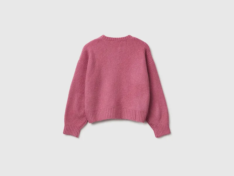 Pullover aus einer stretchigen Baumwollmischung