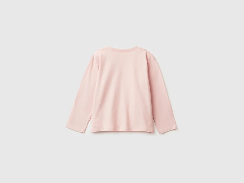 T-Shirt mit Glitzer-Print