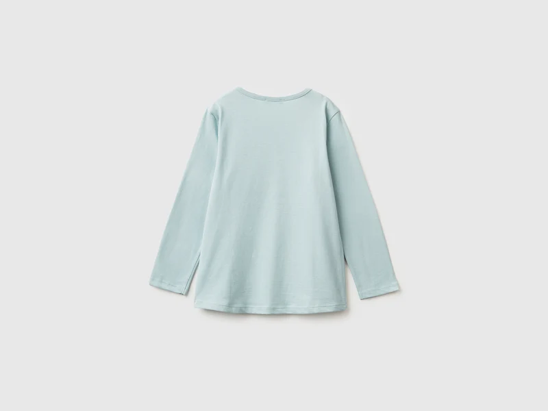 T-Shirt mit Aufdruck und Stickerei