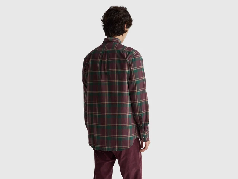 Flanell-Button-Down-Hemd