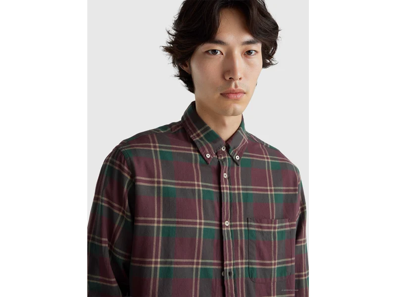 Flanell-Button-Down-Hemd