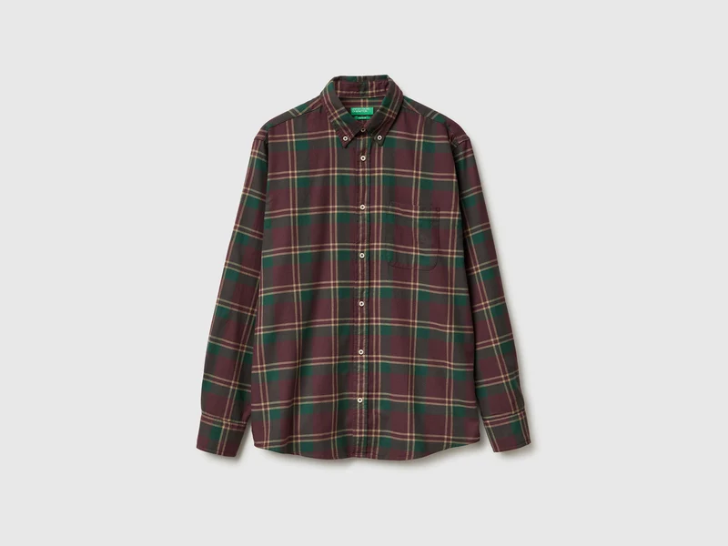 Flanell-Button-Down-Hemd