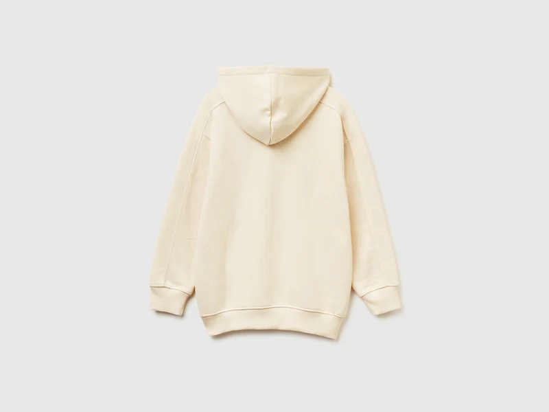 Warmes Baumwoll-Sweatshirt mit Aufdruck