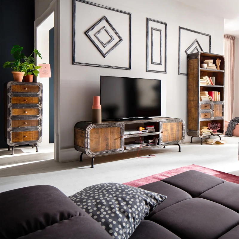 Kommode Mango massiv Metall - Saigon
