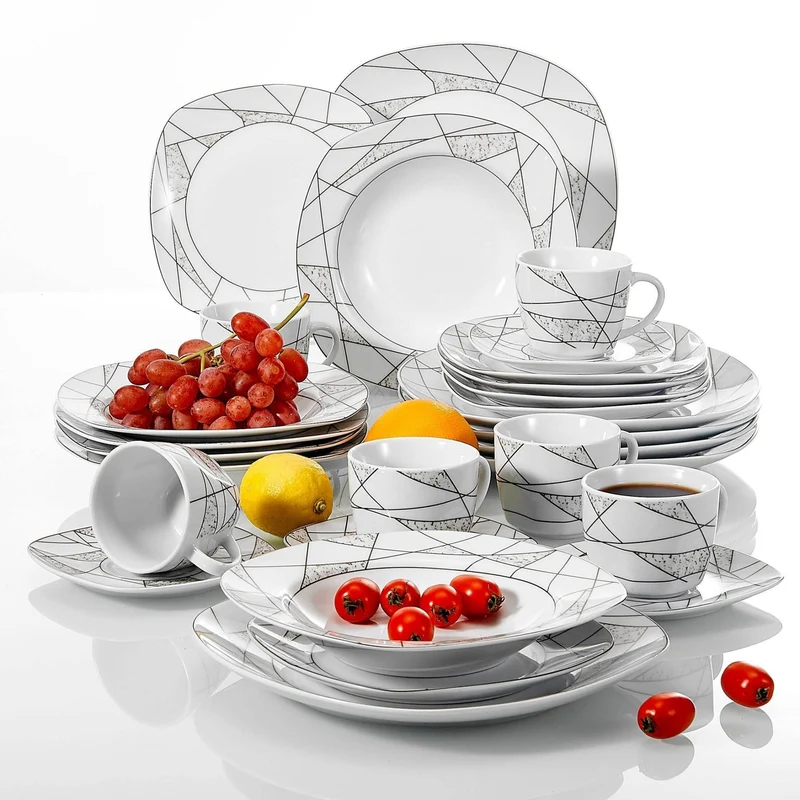 Eurydome Porcelain Dinner Set - Elegant Dining Tableware
