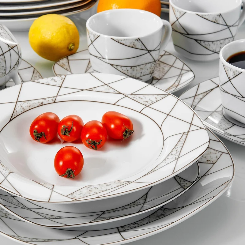 Eurydome Porcelain Dinner Set - Elegant Dining Tableware