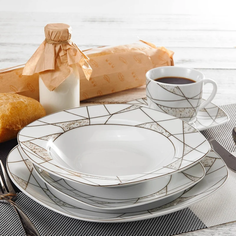 Eurydome Porcelain Dinner Set - Elegant Dining Tableware