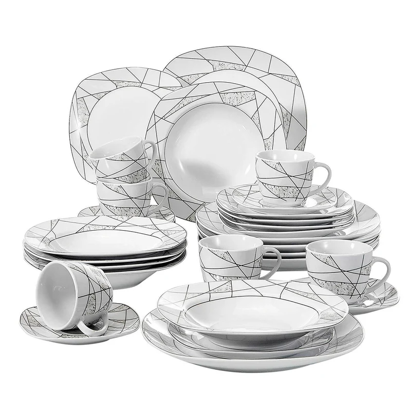 Eurydome Porcelain Dinner Set - Elegant Dining Tableware