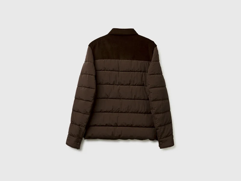 Jacke aus Samt und Nylon