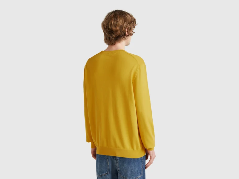 Pullover aus 100% Baumwolle mit Rundhalsausschnitt