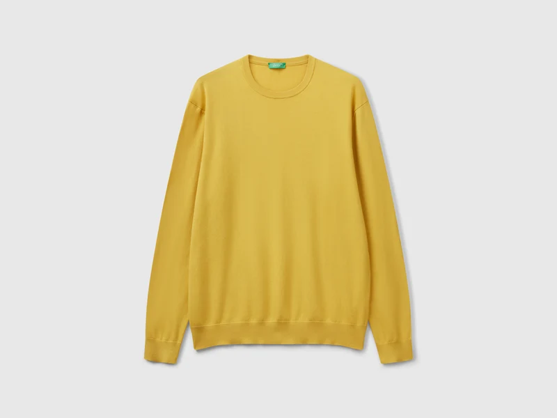Pullover aus 100% Baumwolle mit Rundhalsausschnitt