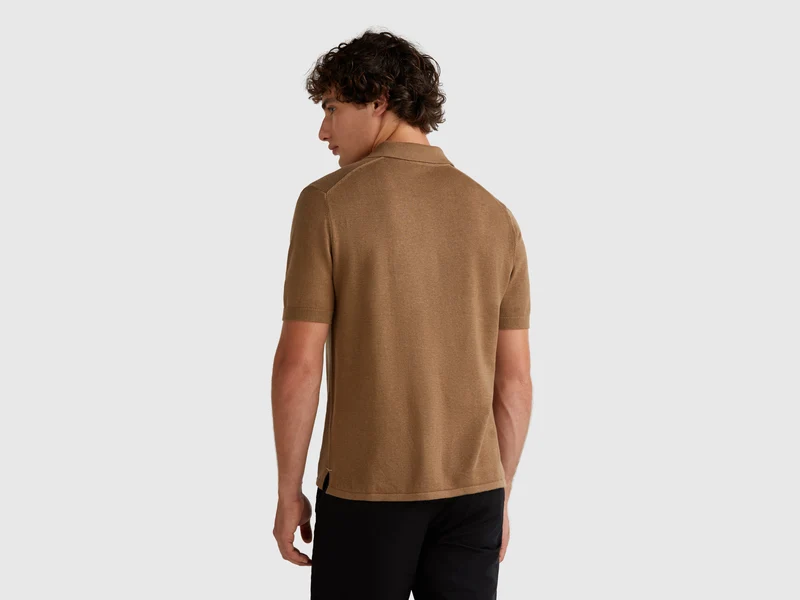 Poloshirt aus Hanfmischung