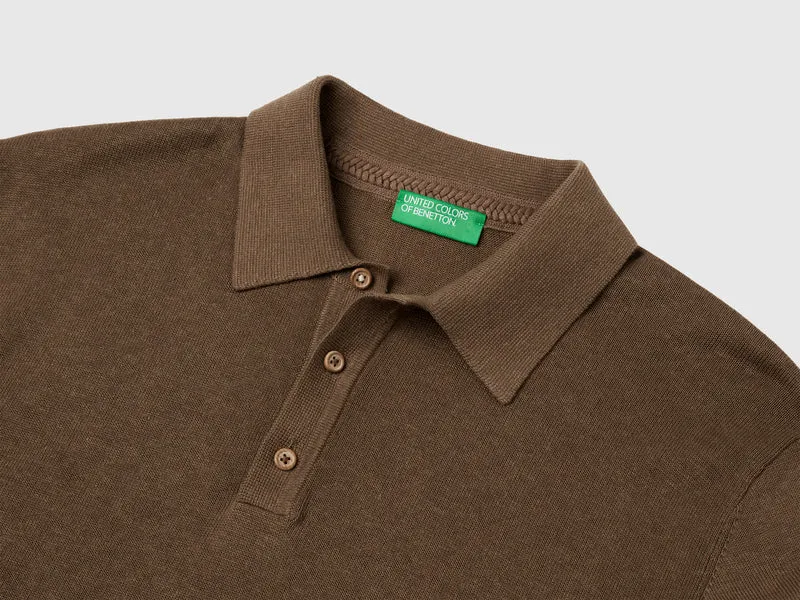 Poloshirt aus Hanfmischung
