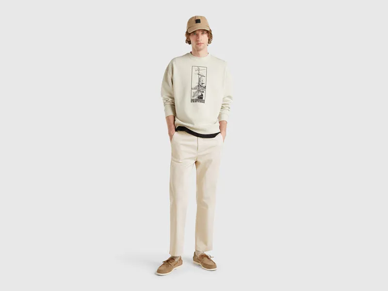 Gerade geschnittene Chinohose